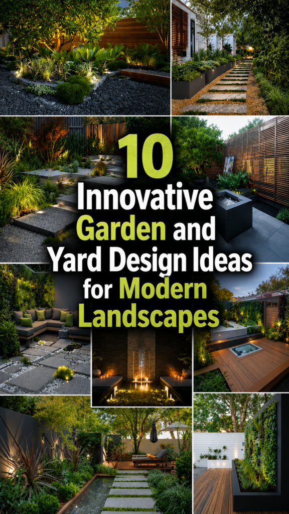 10 Innovative Garden and Yard Design Ideas for Modern Landscapes