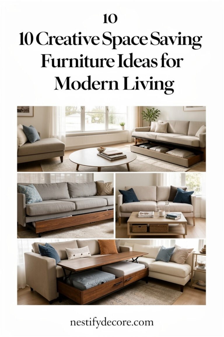 10 Creative Space Saving Furniture Ideas for Modern Living