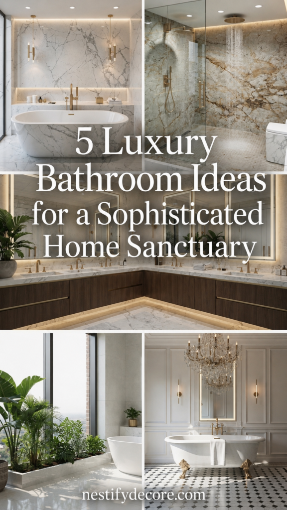 5 Luxury Bathroom Ideas for a Sophisticated Home Sanctuary