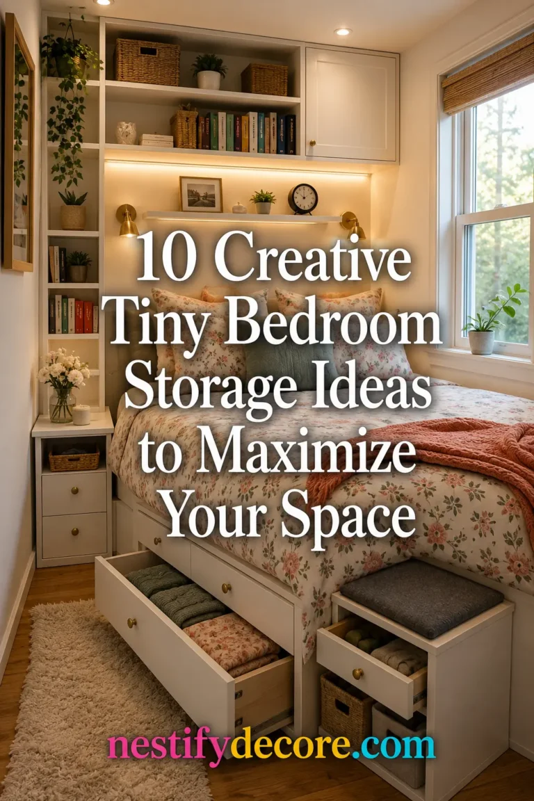 10 Creative Tiny Bedroom Storage Ideas to Maximize Your Space