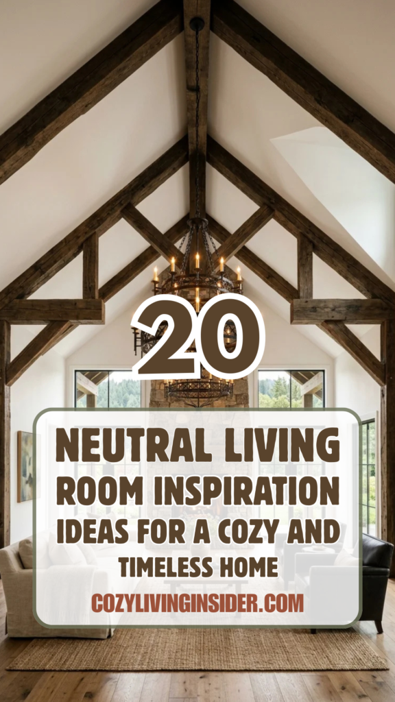 20 Neutral Living Room Inspiration Ideas for a Cozy and Timeless Home