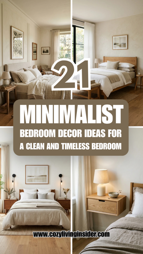 21 Minimalist Bedroom Decor Ideas for a Clean and Timeless Bedroom