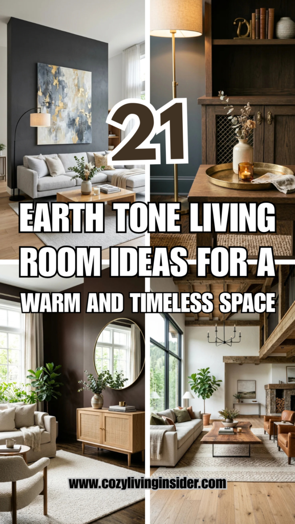 21 Earth Tone Living Room Ideas for a Warm and Timeless Space