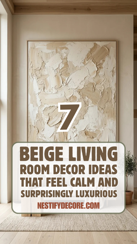 7 Beige Living Room Decor Ideas That Feel Calm and Surprisingly Luxurious