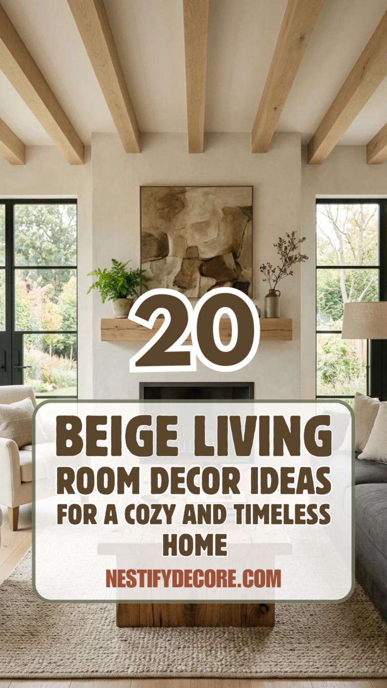 20 Beige Living Room Decor Ideas for a Cozy and Timeless Home