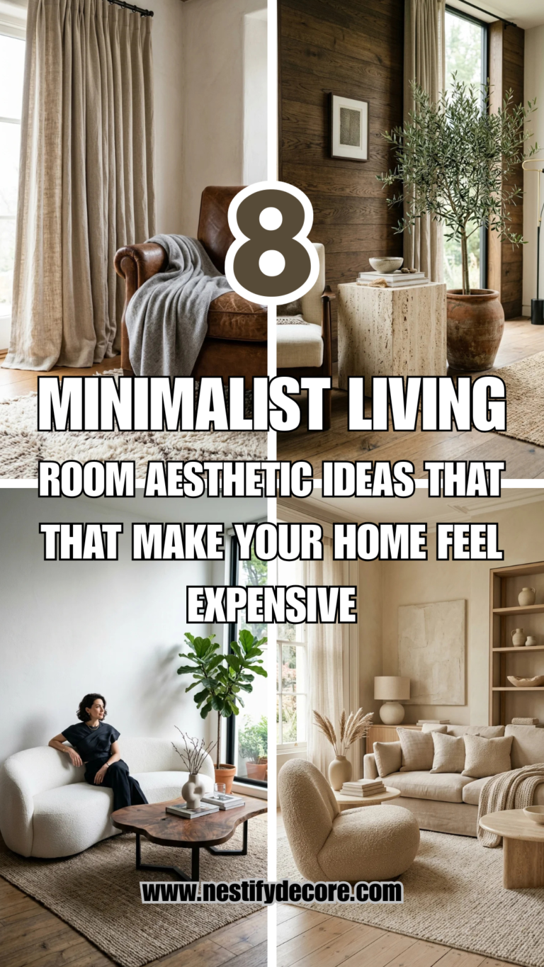 8 Minimalist Living Room Aesthetic Ideas That Make Your Home Feel Expensive