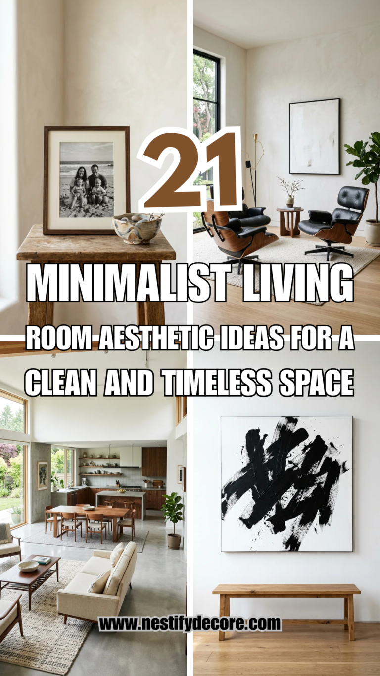 21 Minimalist Living Room Aesthetic Ideas for a Clean and Timeless Space