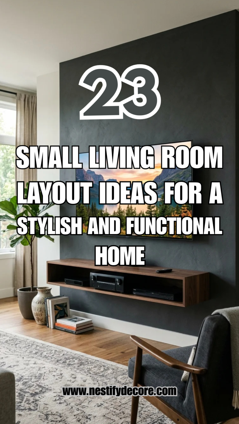 23 Small Living Room Layout Ideas for a Stylish and Functional Home
