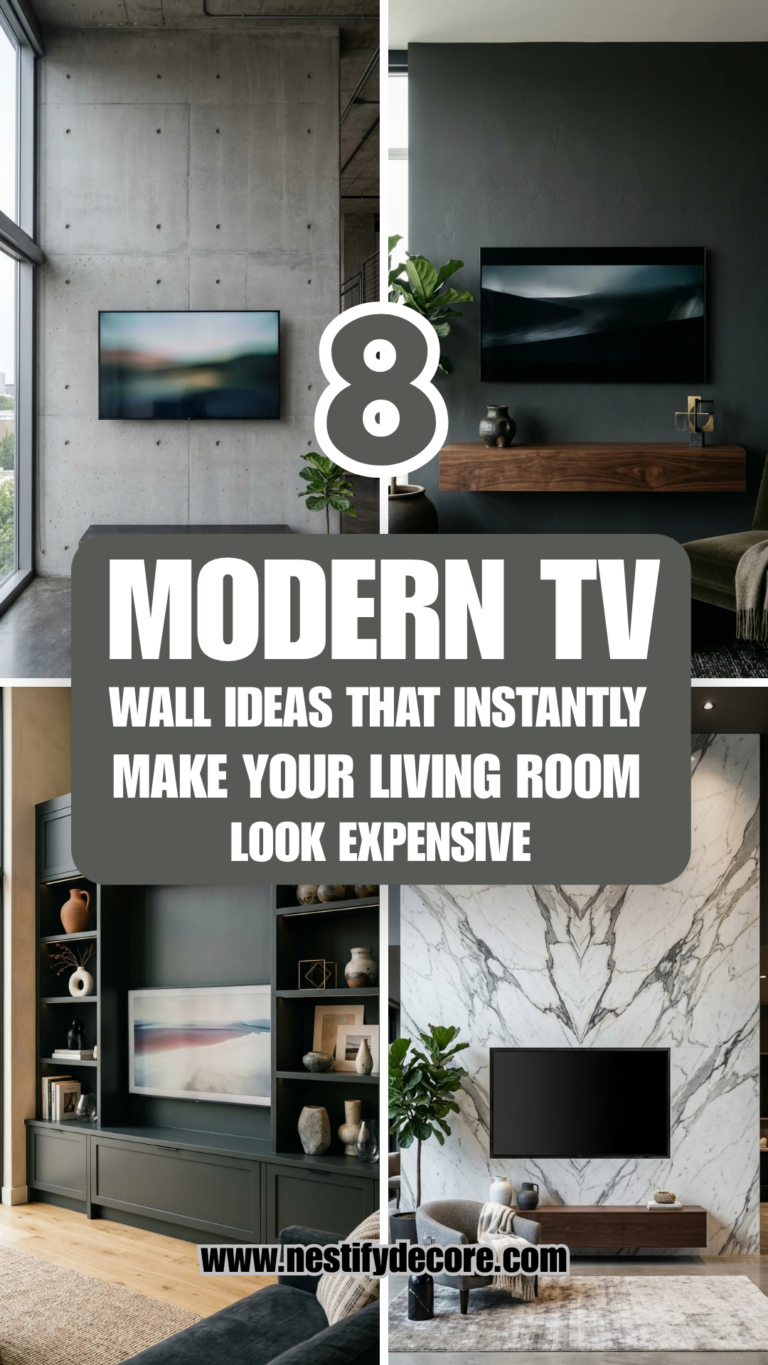 8 Modern TV Wall Ideas That Instantly Make Your Living Room Look Expensive