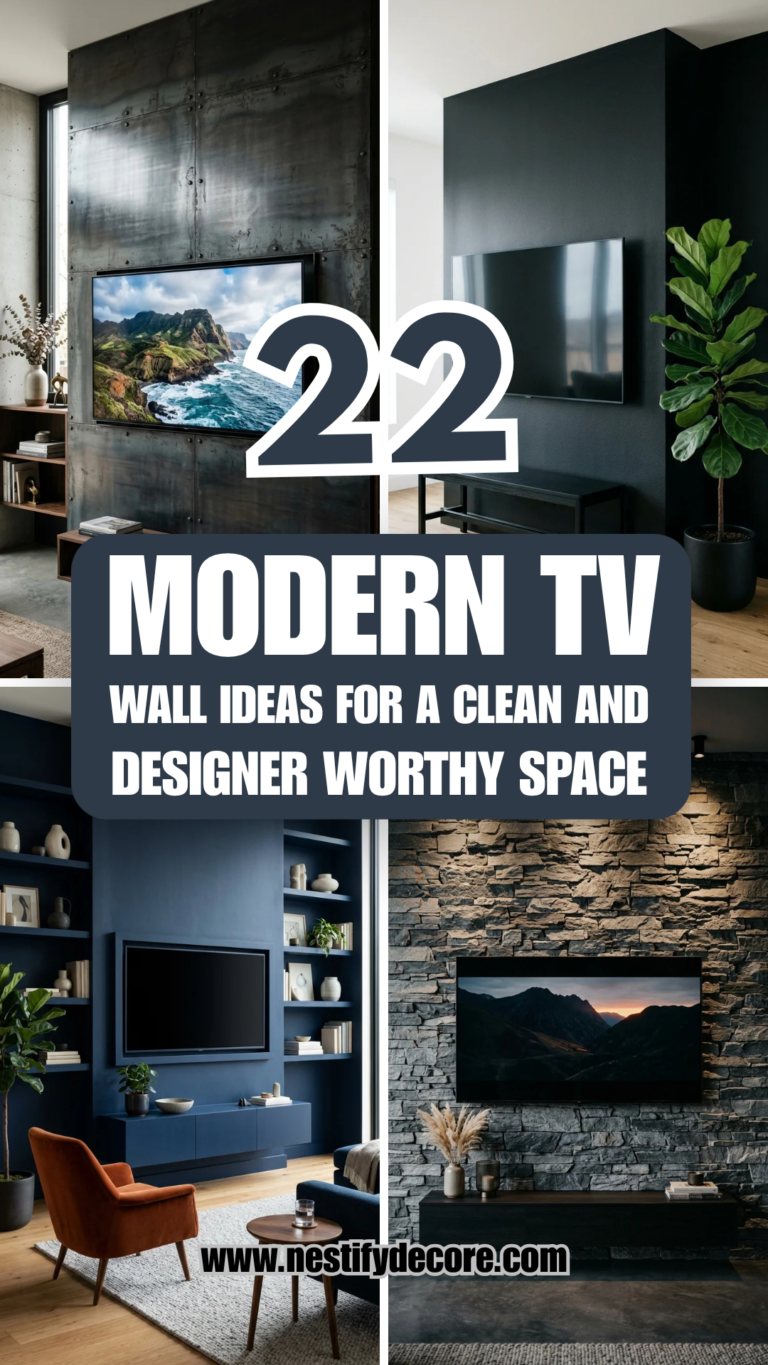 22 Modern TV Wall Ideas for a Clean and Designer-Worthy Space
