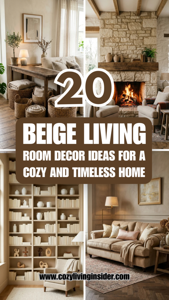 20 Beige Living Room Decor Ideas for a Cozy and Timeless Home