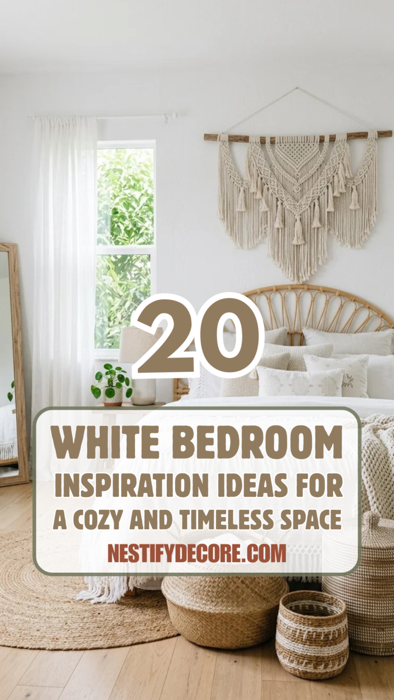 20 White Bedroom Inspiration Ideas for a Cozy and Timeless Space