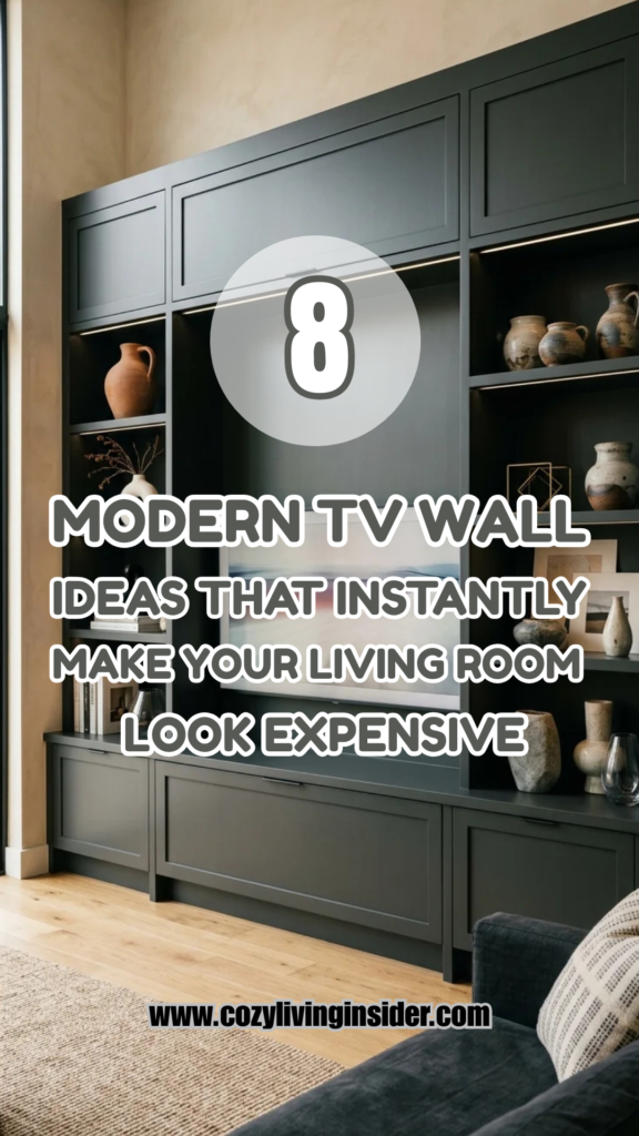 8 Modern TV Wall Ideas That Instantly Make Your Living Room Look Expensive