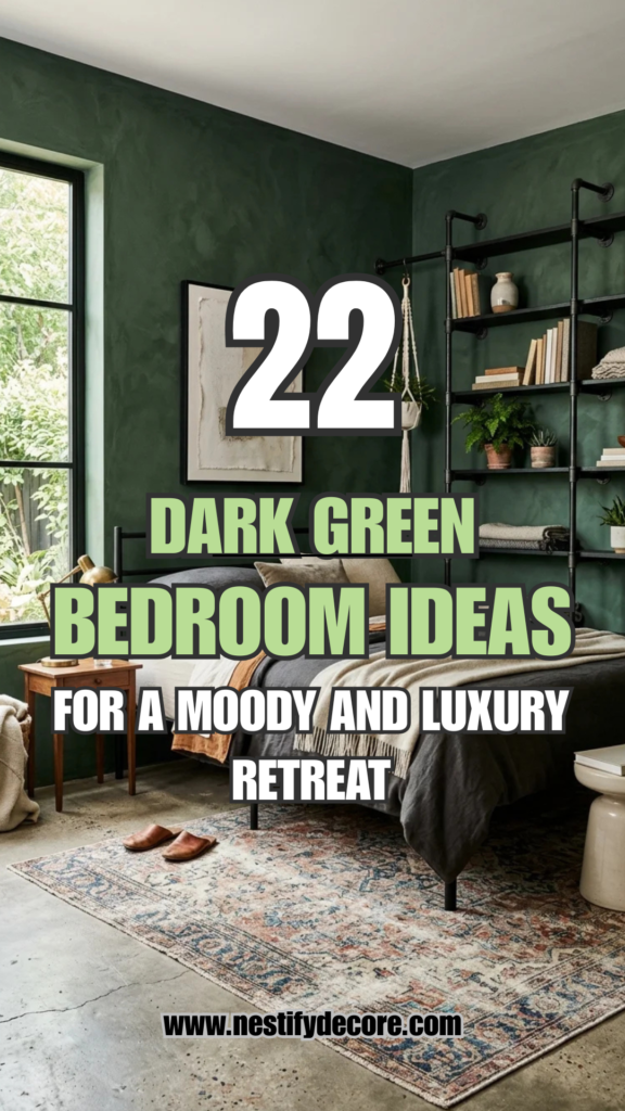 22 Dark Green Bedroom Ideas for a Moody and Luxury Retreat