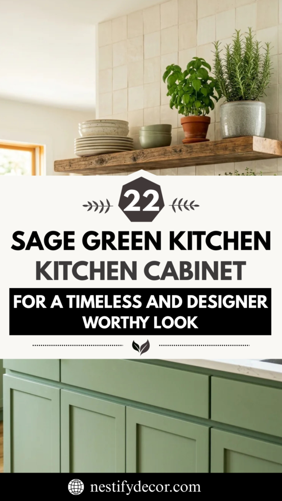 22 Sage Green Kitchen Cabinets for a Timeless and Designer-Worthy Look