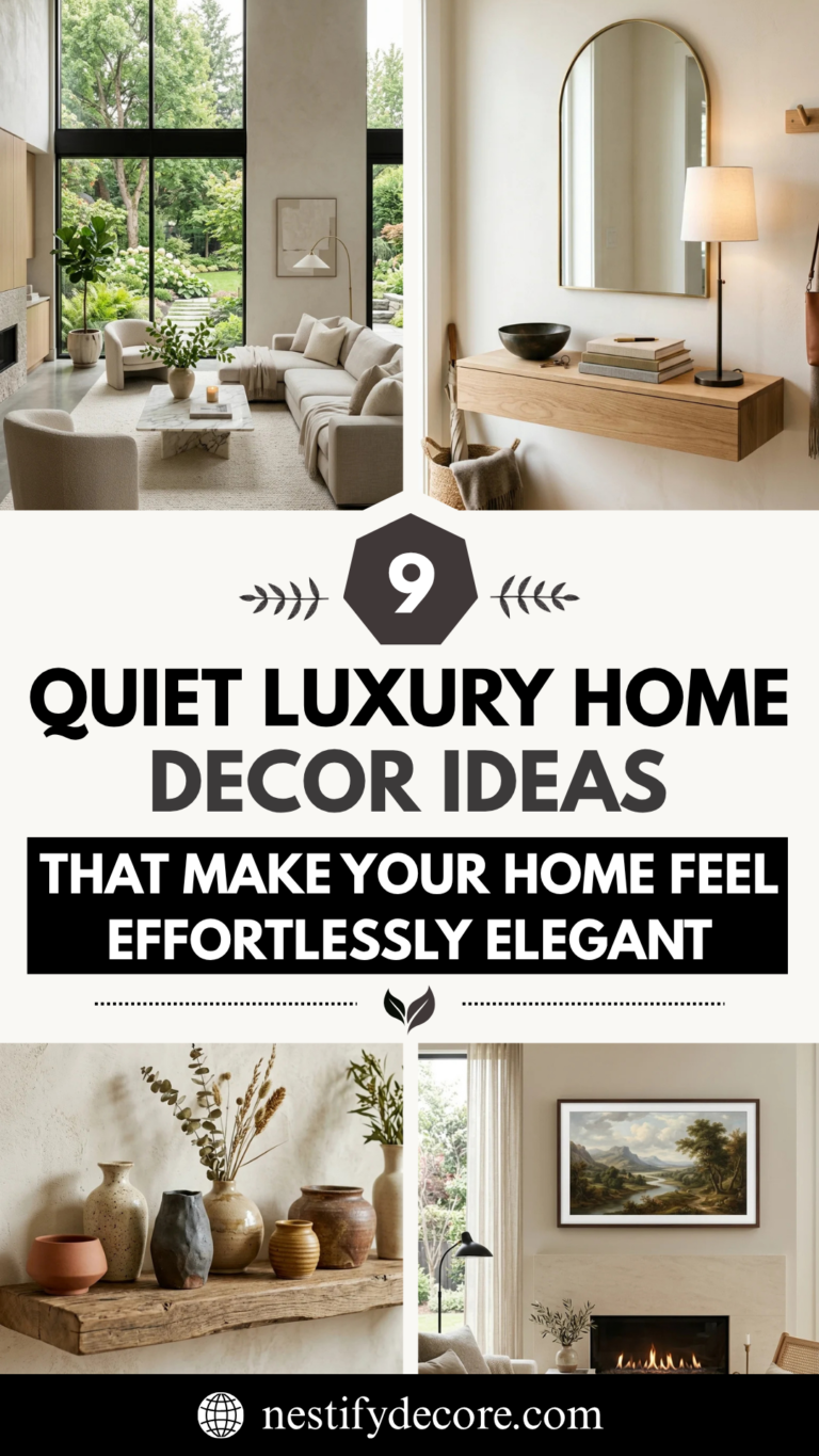 9 Quiet Luxury Home Decor Ideas That Make Your Home Feel Effortlessly Elegant