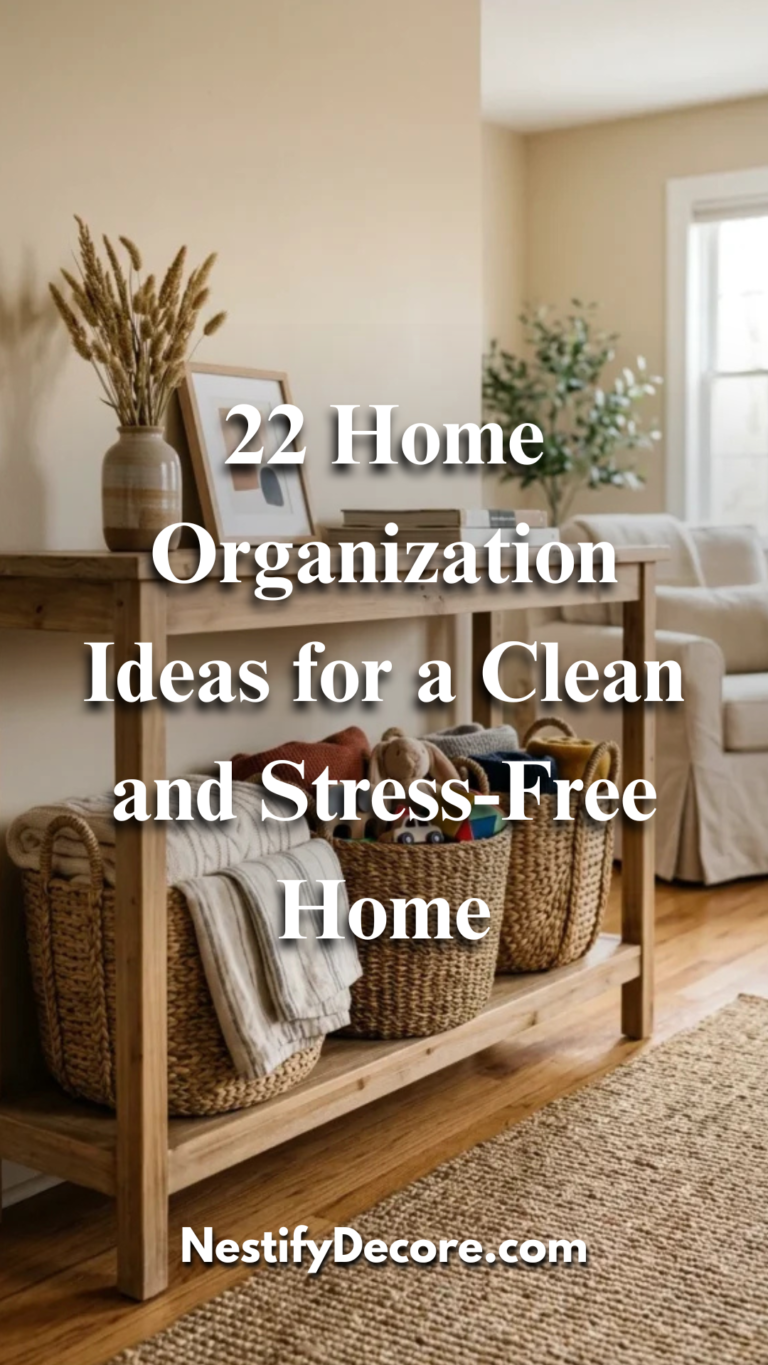 22 Home Organization Ideas for a Clean and Stress-Free Home