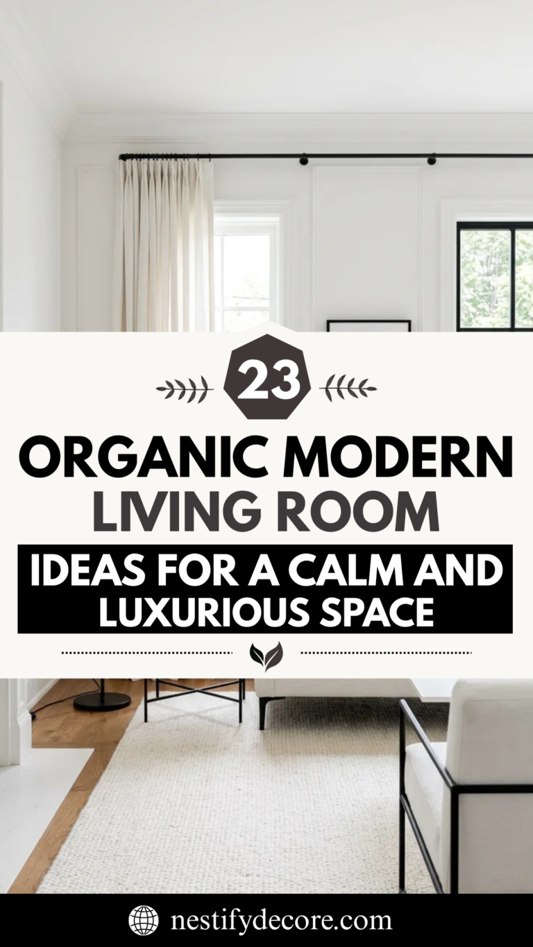 23 Organic Modern Living Room Ideas for a Calm and Luxurious Space