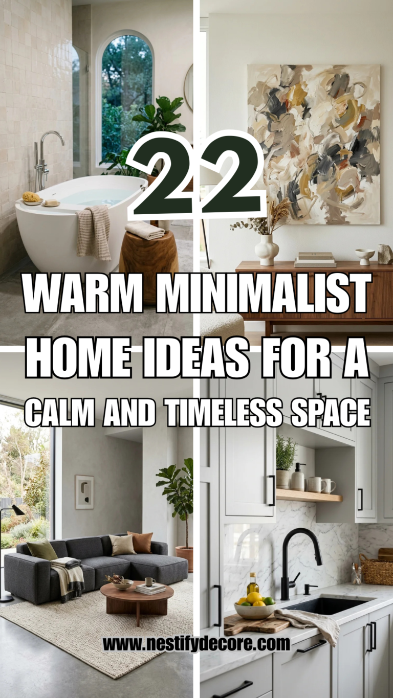 22 Warm Minimalist Home Ideas for a Calm and Timeless Space