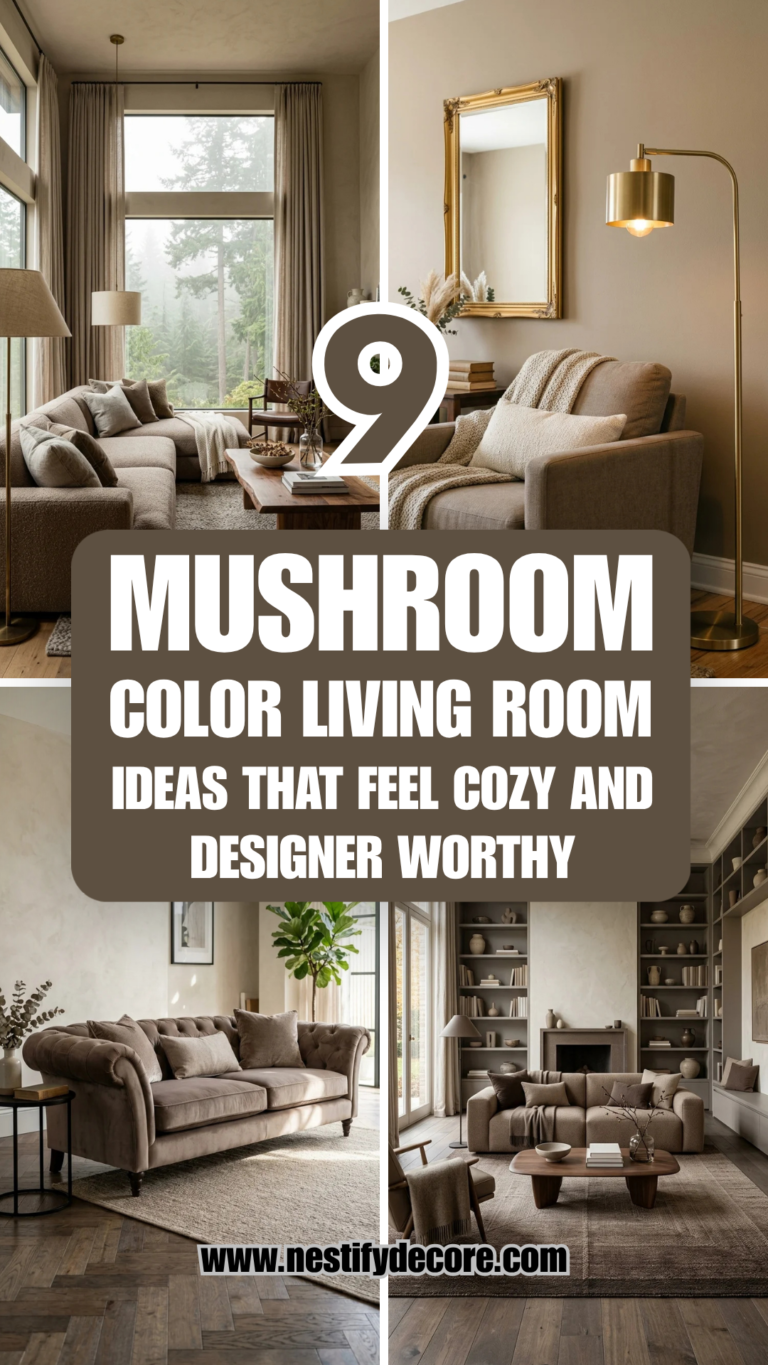 9 Mushroom Color Living Room Ideas That Feel Cozy and Designer-Worthy