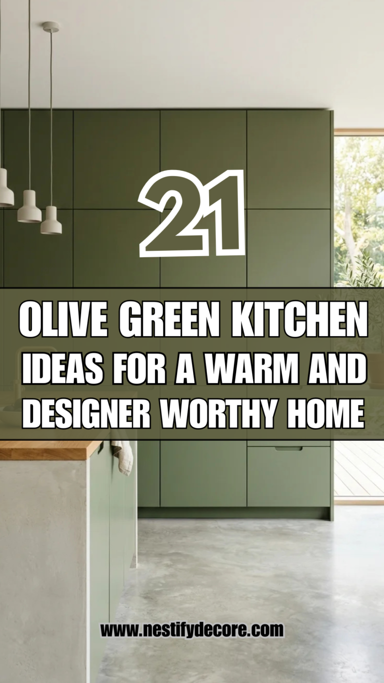 21 Olive Green Kitchen Ideas for a Warm and Designer-Worthy Home