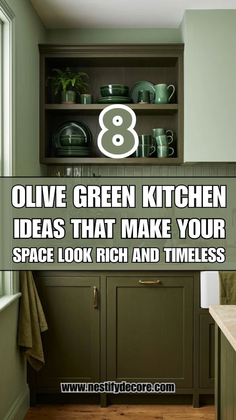 8 Olive Green Kitchen Ideas That Make Your Space Look Rich and Timeless