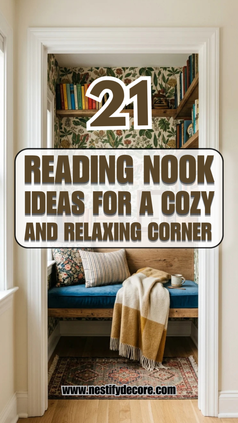21 Reading Nook Ideas for a Cozy and Relaxing Corner