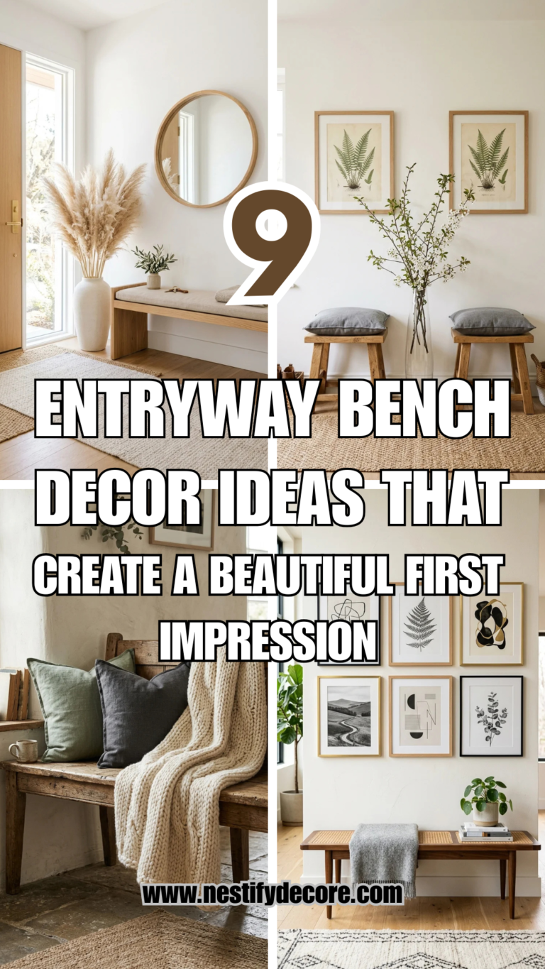 9 Entryway Bench Decor Ideas That Create a Beautiful First Impression