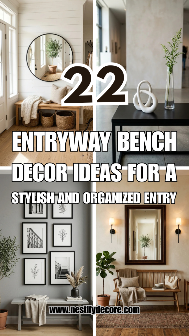 22 Entryway Bench Decor Ideas for a Stylish and Organized Entry