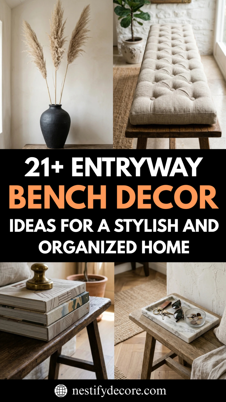 21 Entryway Bench Decor Ideas for a Stylish and Organized Home