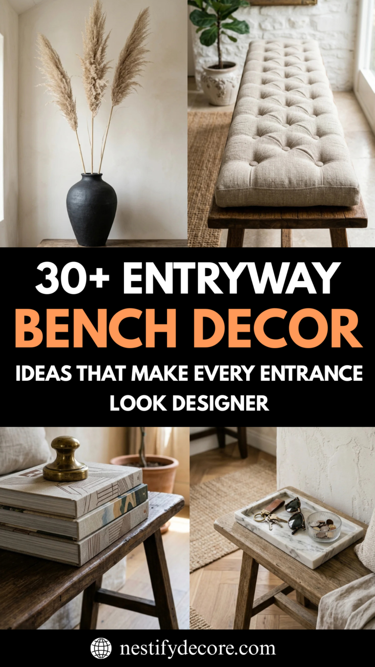 30 Entryway Bench Decor Ideas That Make Every Entrance Look Designer