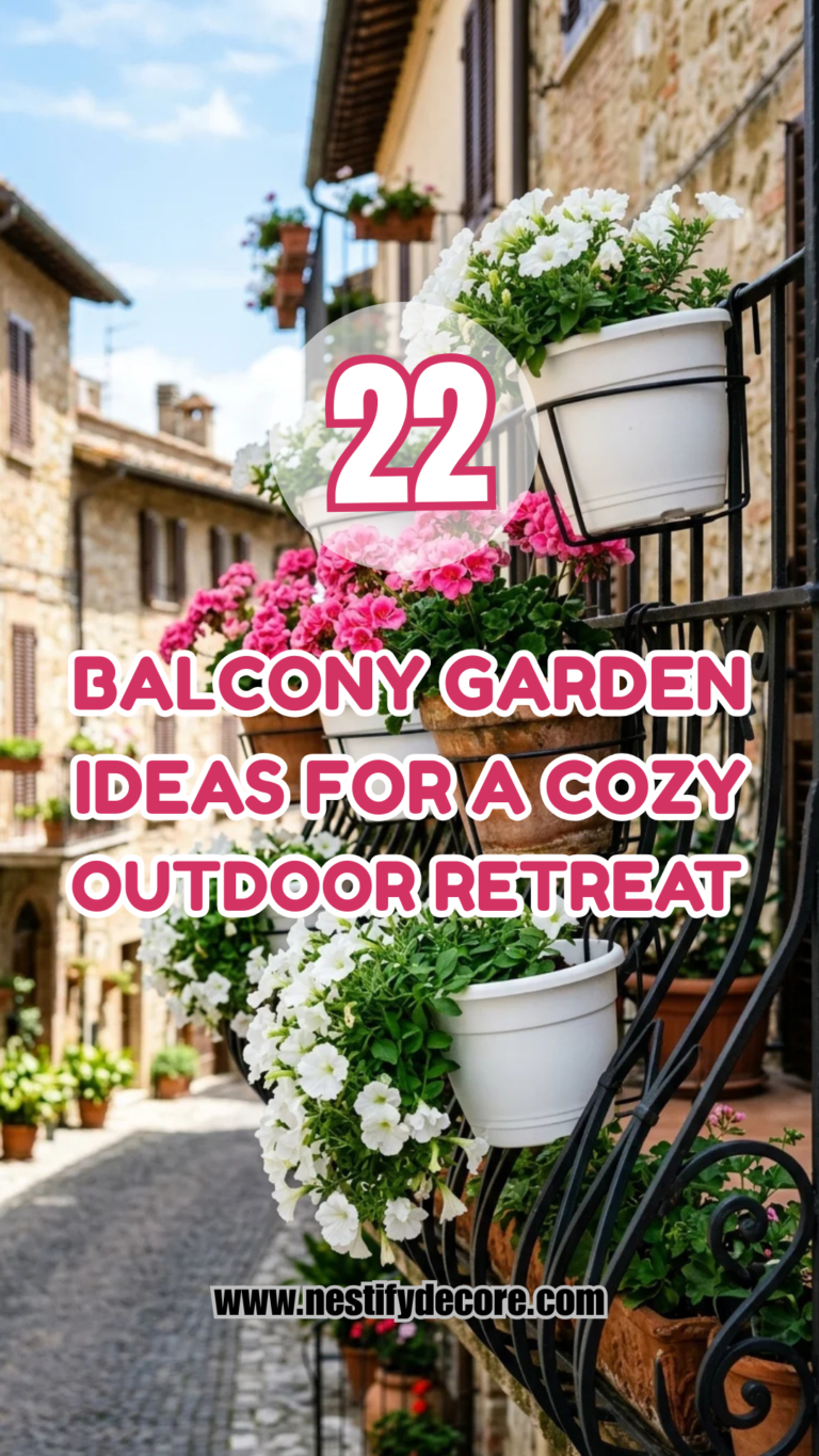 22 Balcony Garden Ideas for a Cozy Outdoor Retreat