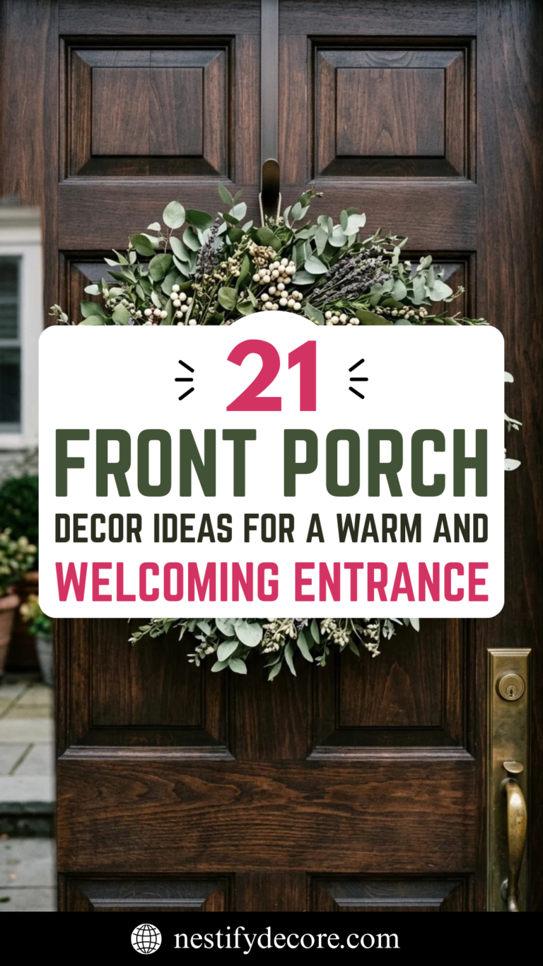 21 Front Porch Decor Ideas for a Warm and Welcoming Entrance