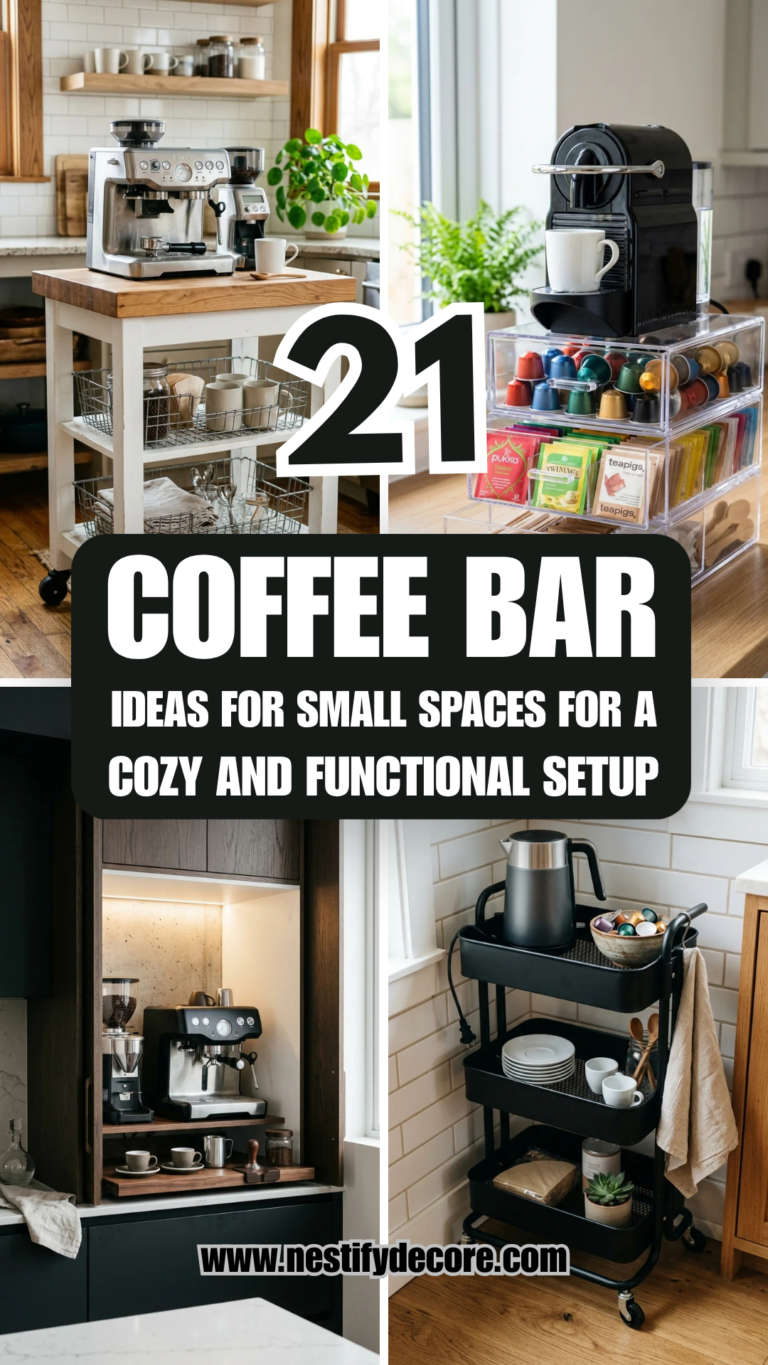 21 Coffee Bar Ideas for Small Spaces for a Cozy and Functional Setup