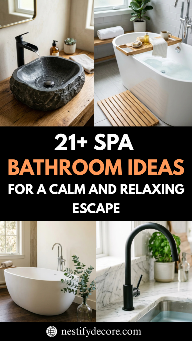 21 Spa Bathroom Ideas for a Calm and Relaxing Escape