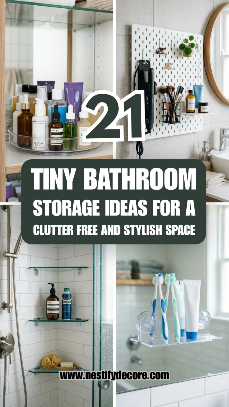 21 Tiny Bathroom Storage Ideas for a Clutter-Free and Stylish Space