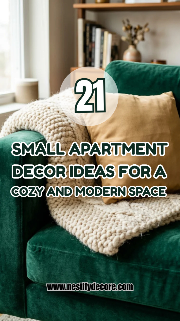 21 Small Apartment Decor Ideas for a Cozy and Modern Space
